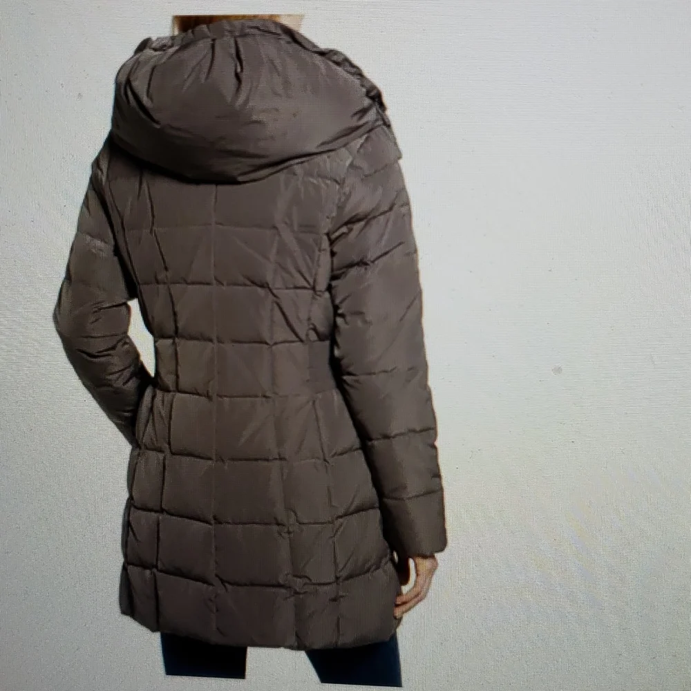 NEW Cole Haan Hooded Down & Feather Jacket